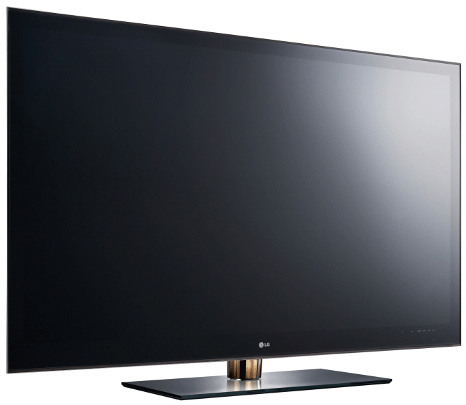 A left-side view of the LG Full HD HDTV INFINIA model LZ9700