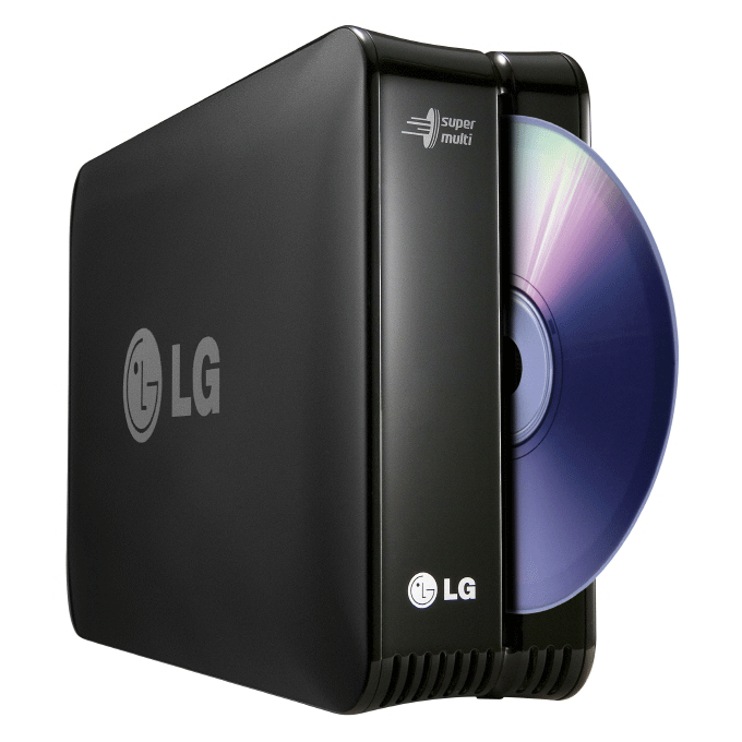 The LG 1TB network storage device with a DVD rewriter model N1T1