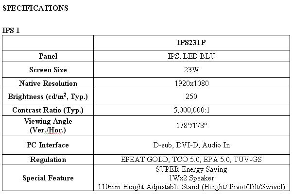 LG SUPER LED IPS MONI