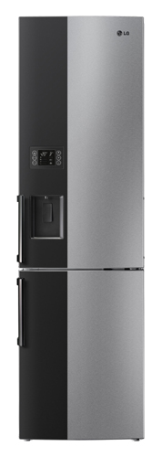 LG European Bottom Freezer Refrigerator_Front View Front view of the LG Large-Capacity Bottom-Freezer refrigerator