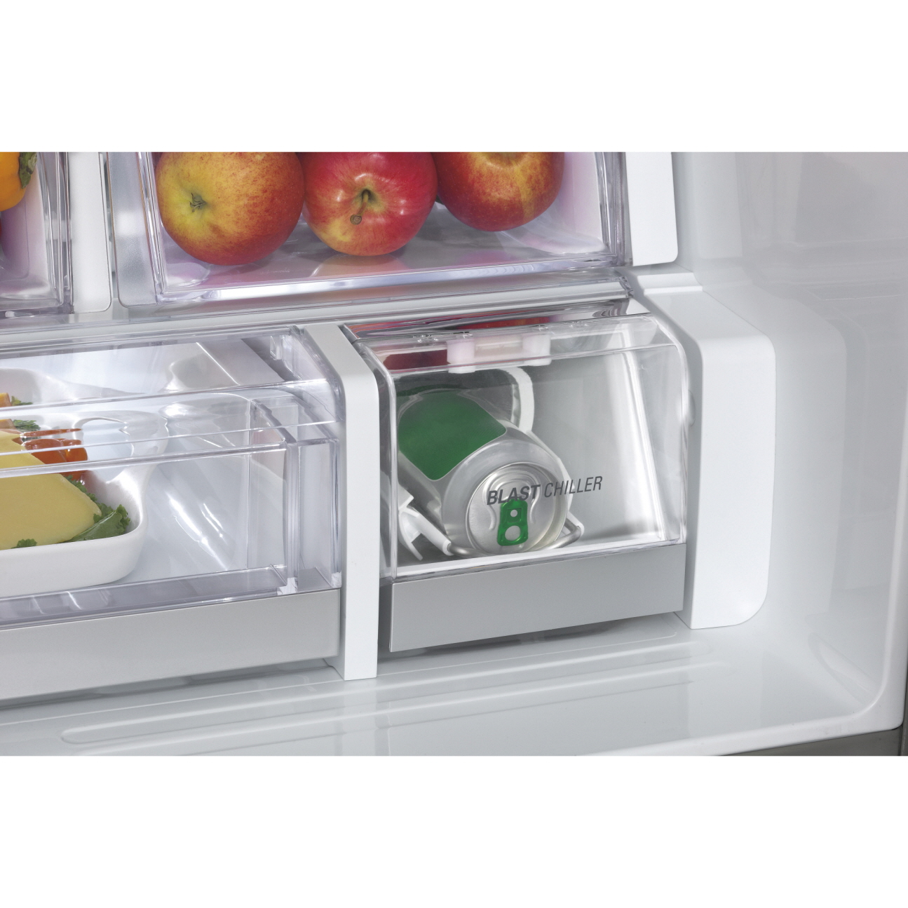 A picture of the LG Blast Chiller cooling down a can of beer