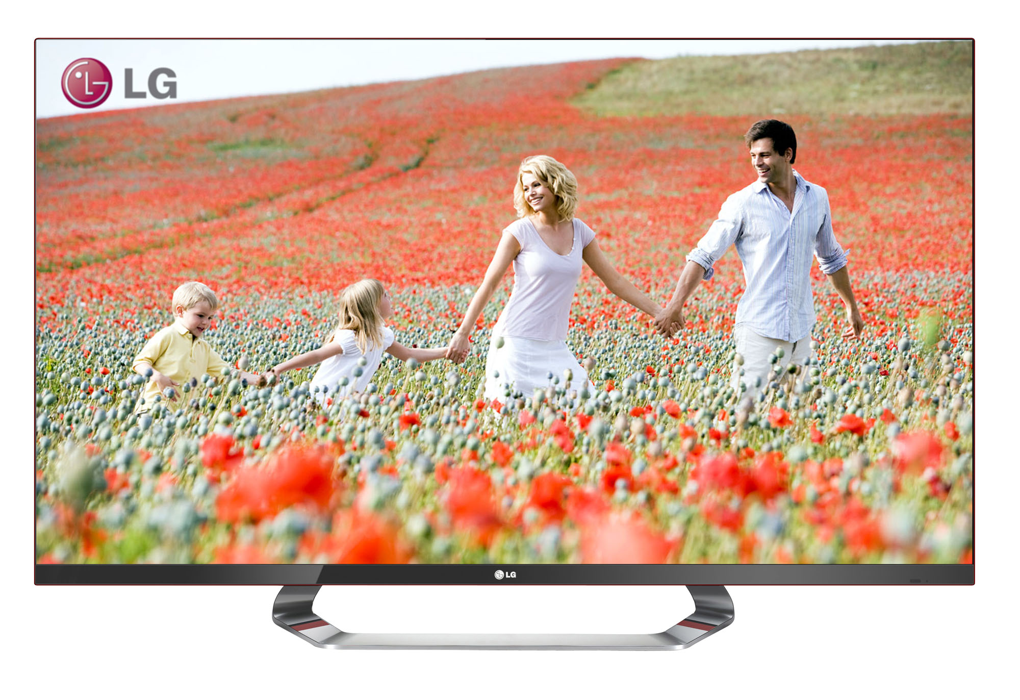A front view of the CINEMA 3D Smart TV (model LM7600)