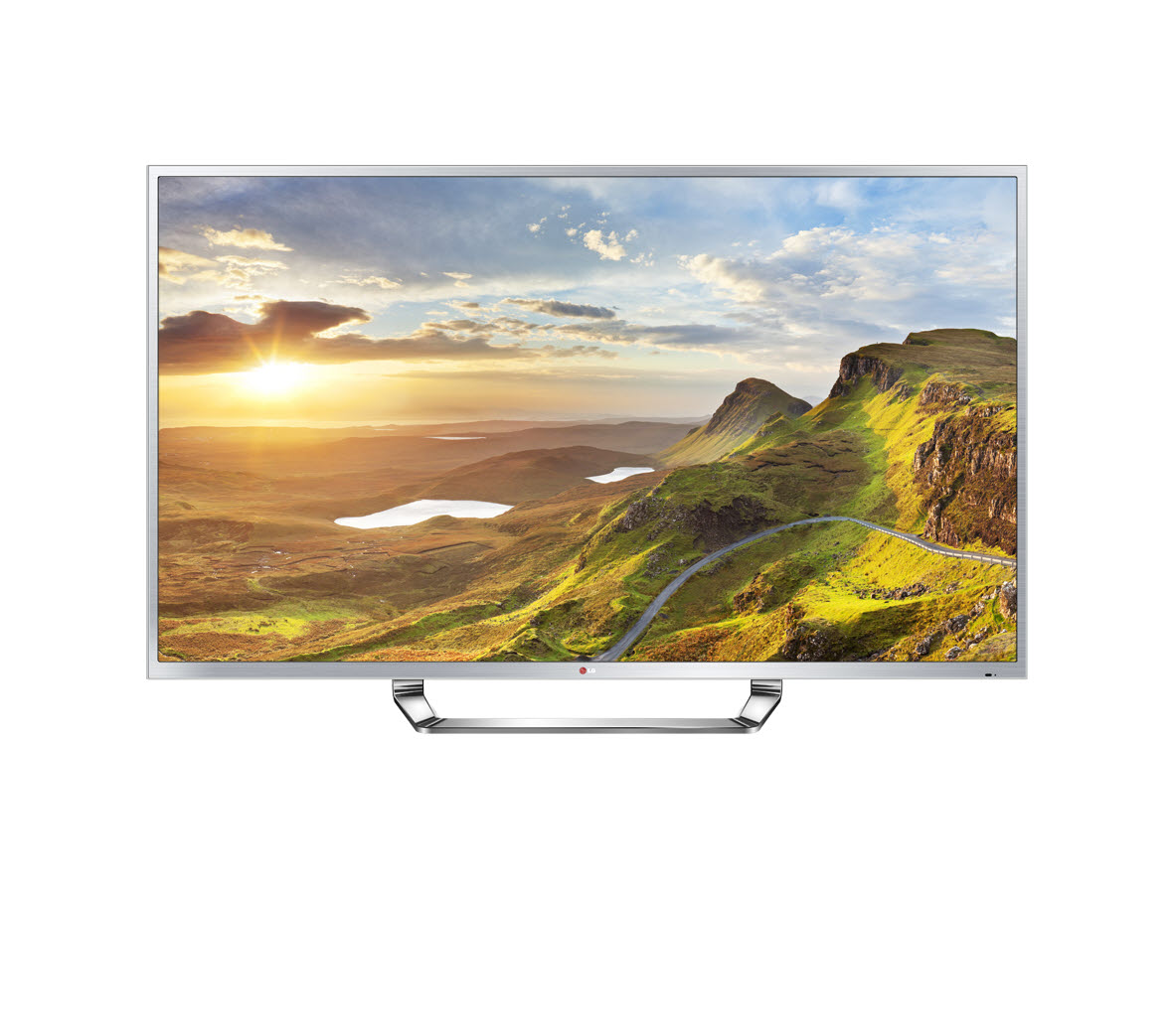A front view of the LG Ultra HD CINEMA 3D Smart TV (model 84LM9600)