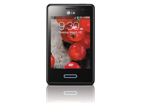 A front view of LG OPTIMUS L3II