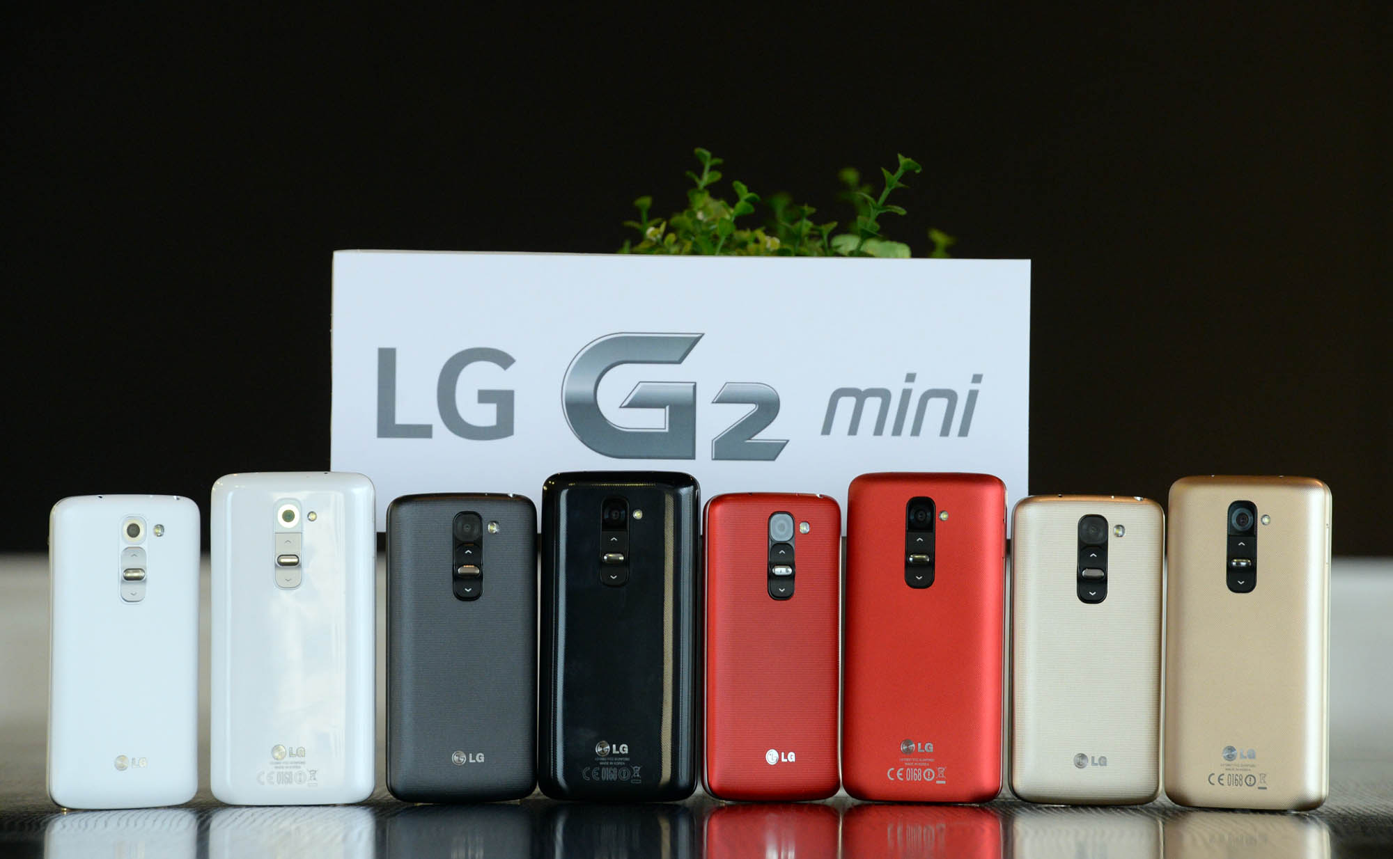A back view of LG G2.