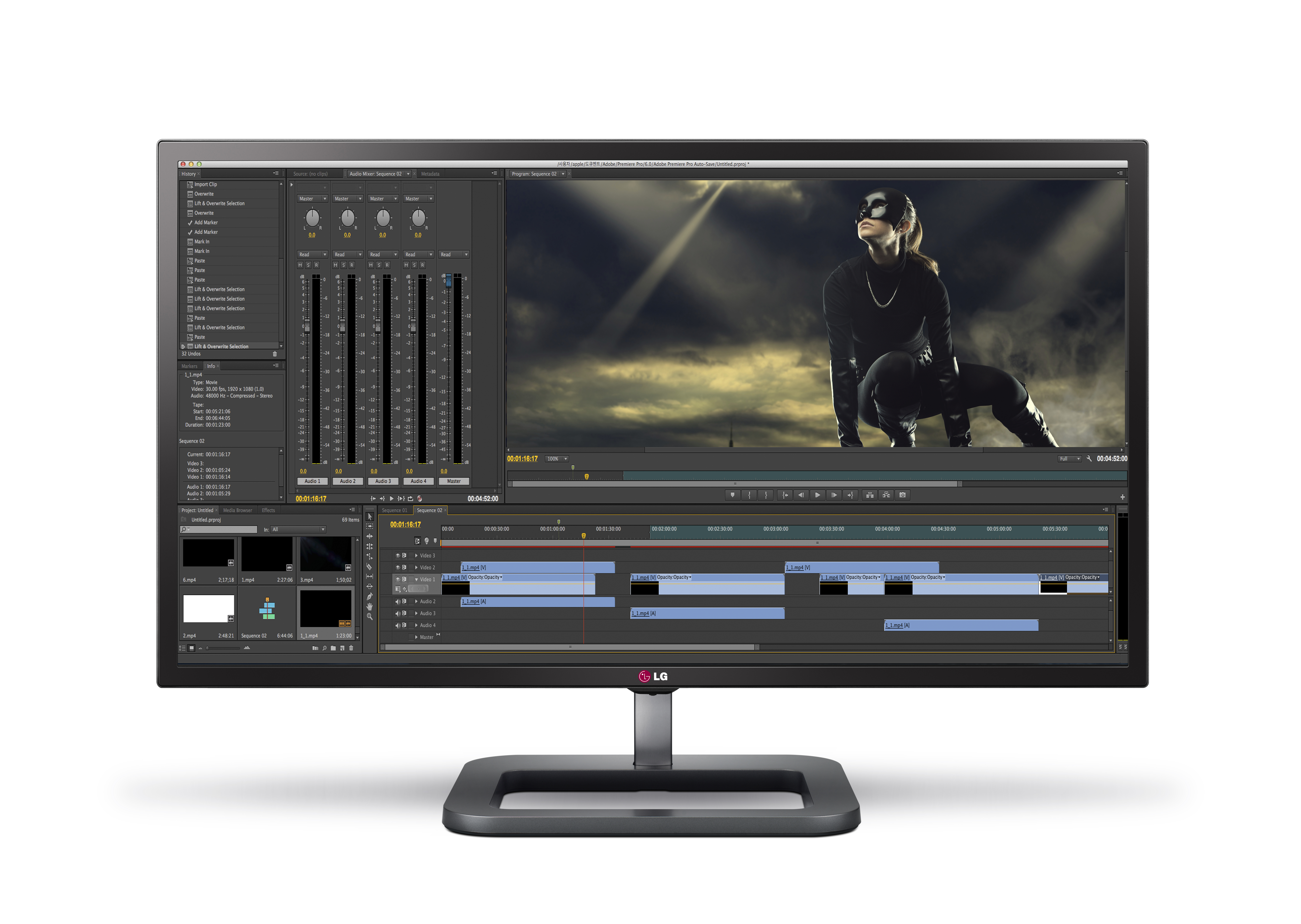 Front view of LG 4K Monitor model 31MU972