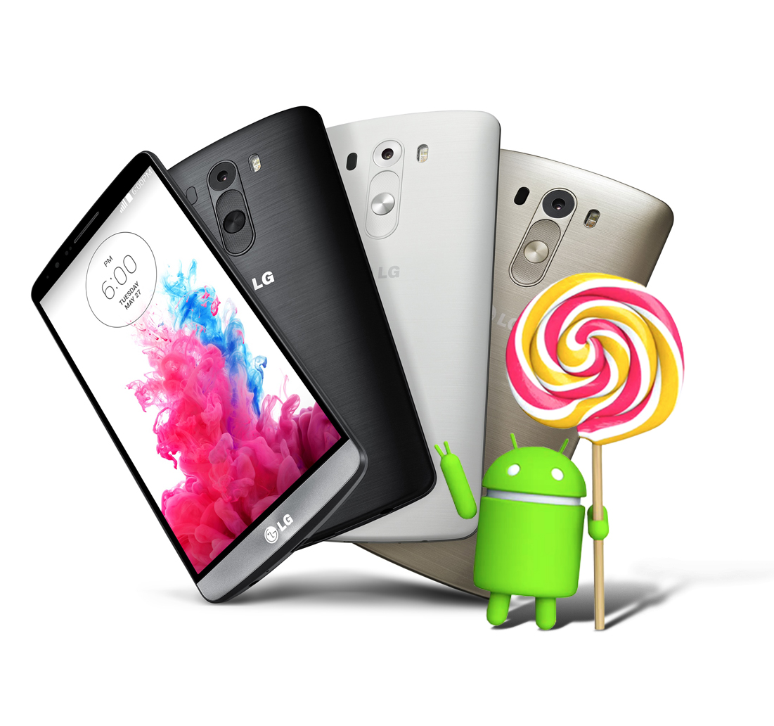 A back and front view of LG G3.