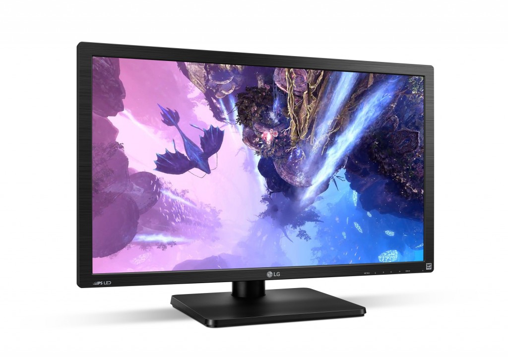 A left-side view of the new LG 4K ULTRA HD monitor (model 27MU67).