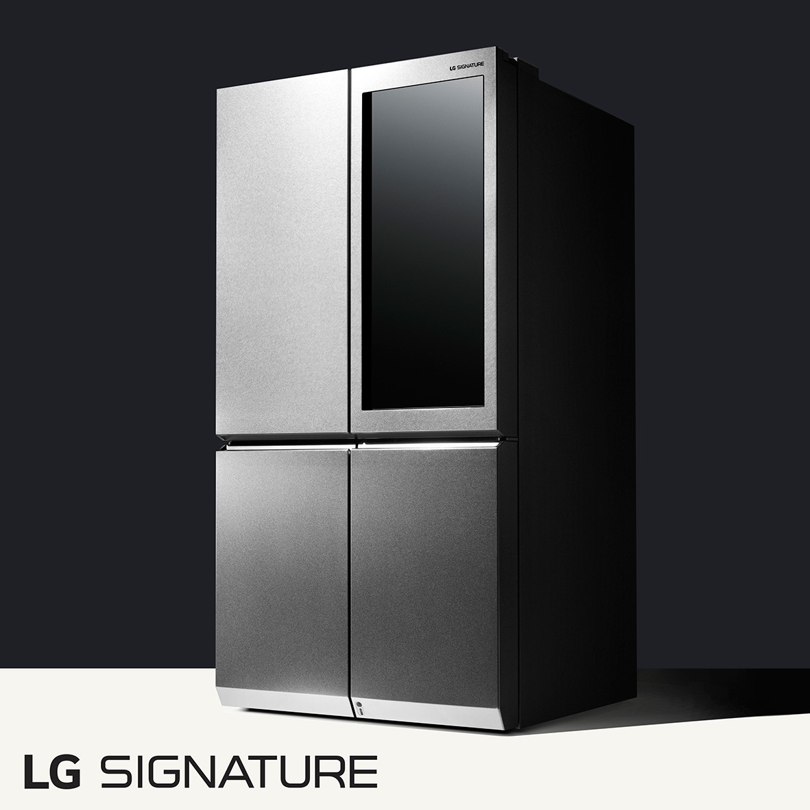 LG SIGNATURE’s award-winning Door-in-Door™ design with added Knock-On Door-in-Door feature refrigerator.