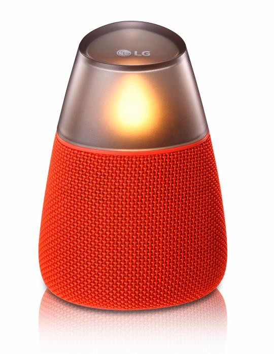 LG Bluetooth speaker model PH3 in red