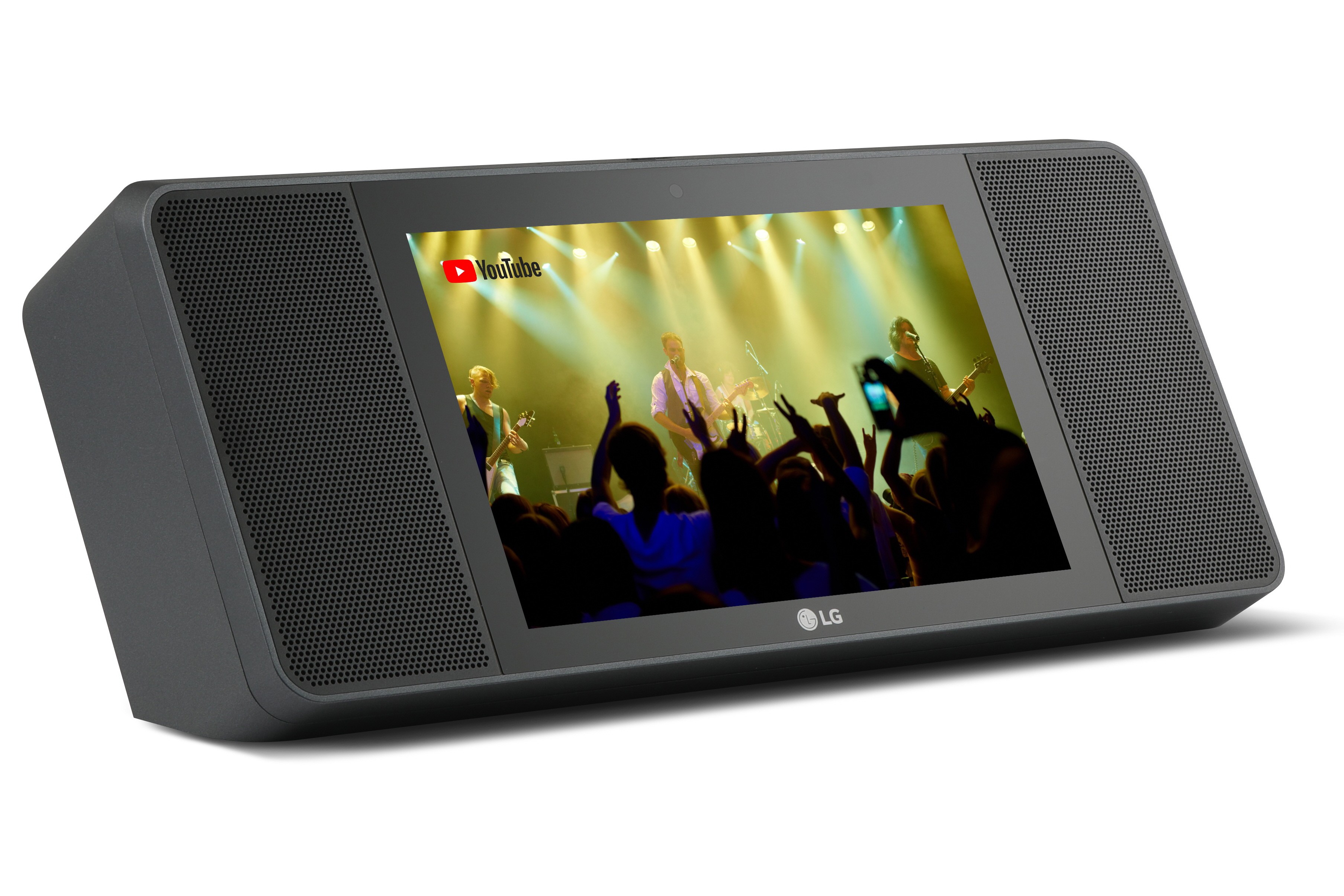 A left-side view of LG XBOOM AI ThinQ WK9