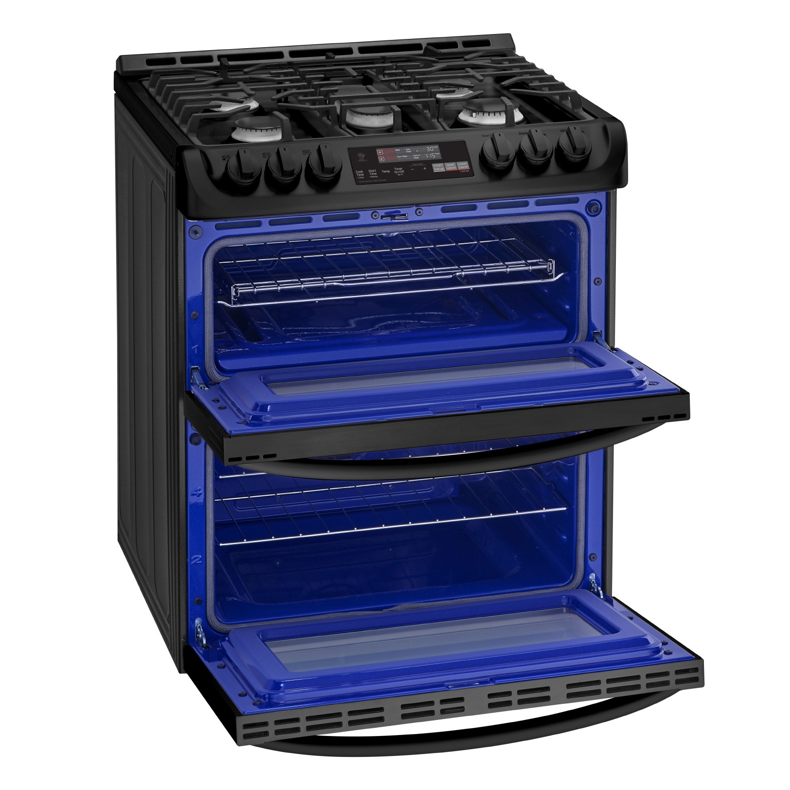 LG oven for smart kitchen solutions with door open